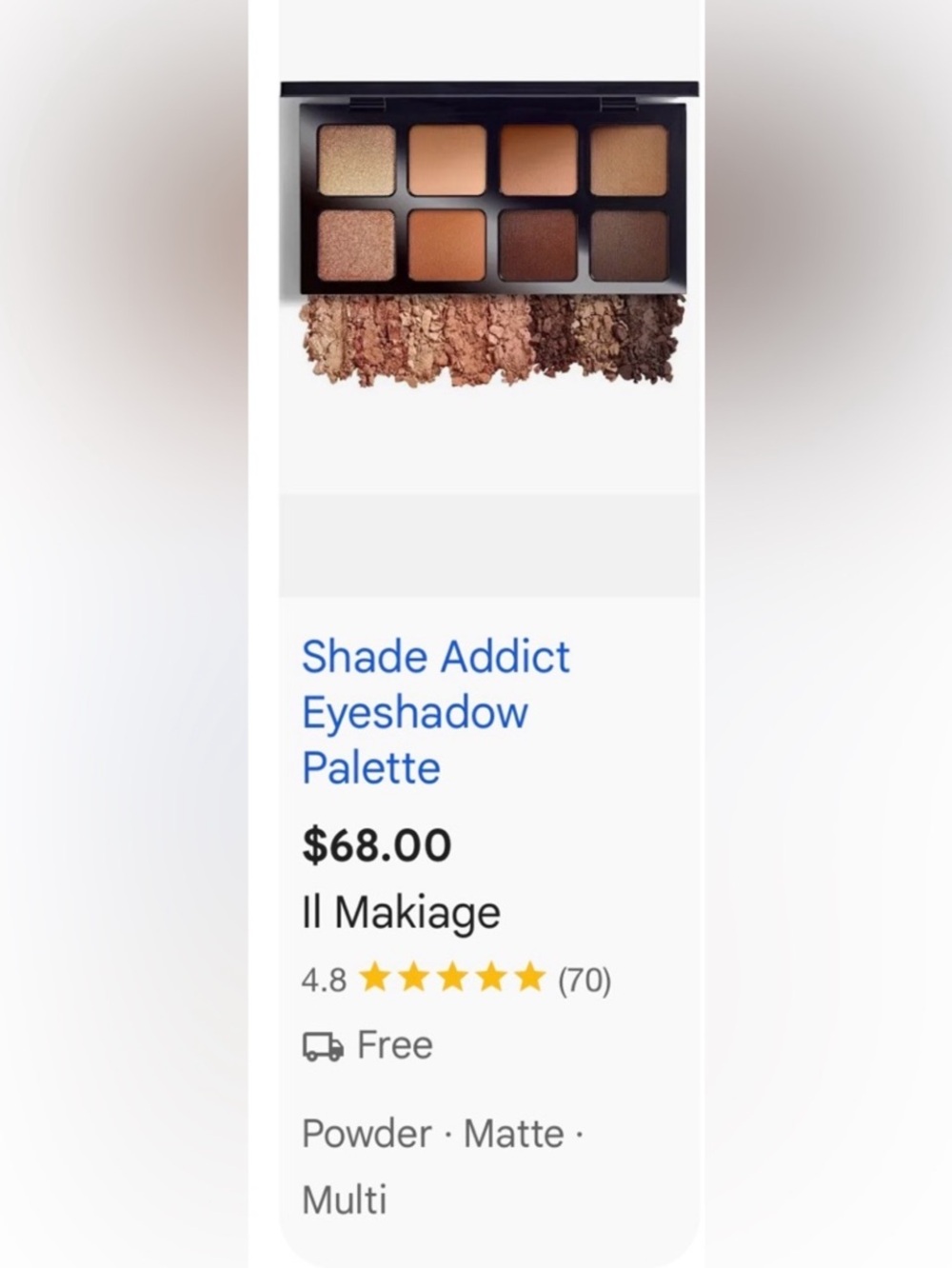IL MAKIAGE Shade Addict Eyeshadow Palette — Brown, Tan, Gold